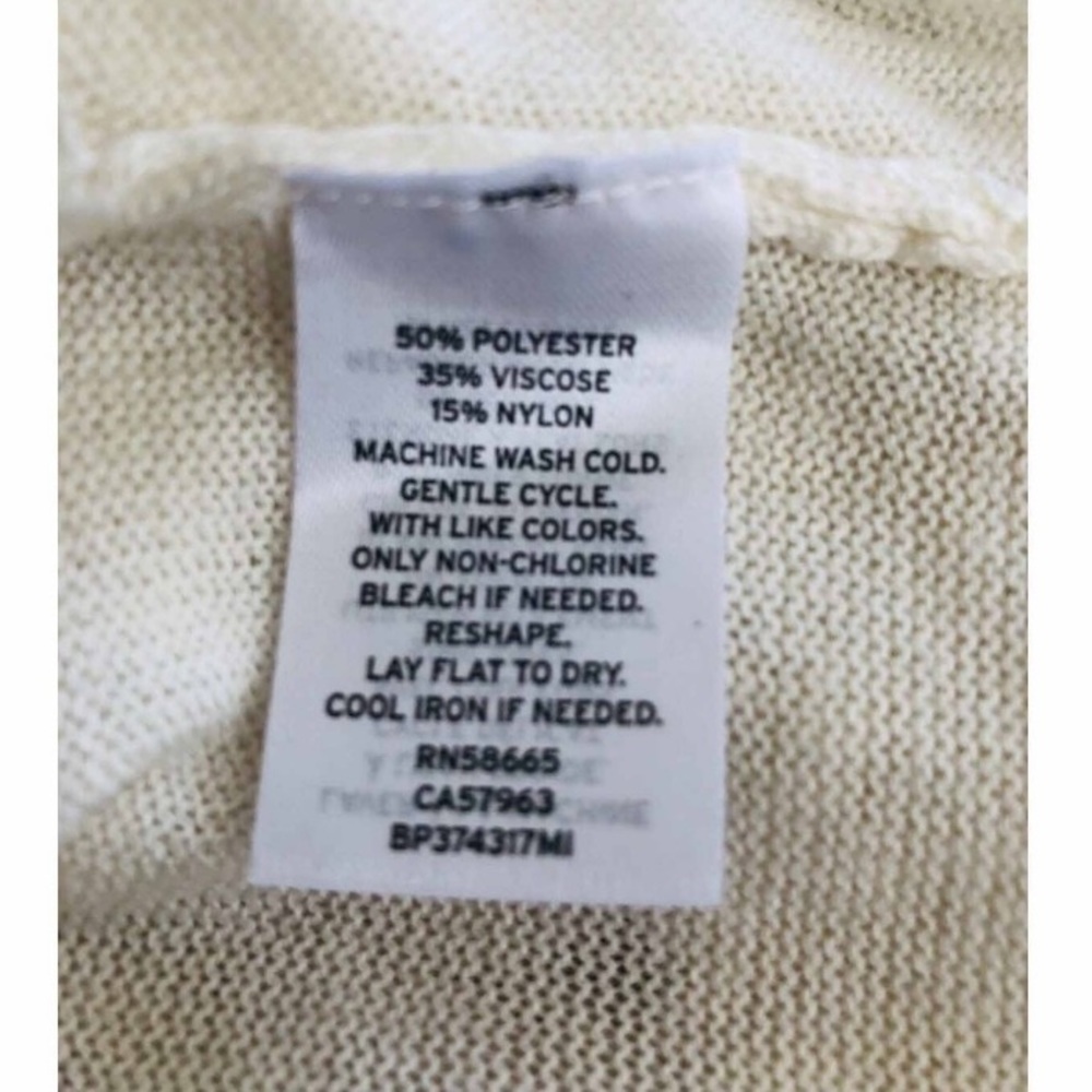 3 for $25 BP Ivory Ruffle Sweater - Picture 5 of 5
